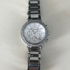 Michael Kors Parker Silver Tone Watch (Model 5353)